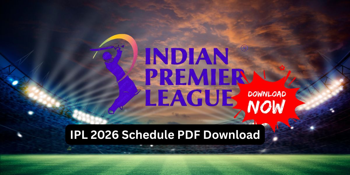 IPL 2026 Schedule PDF Download