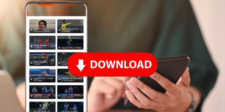 Thop App live cricket download screen for Android devices